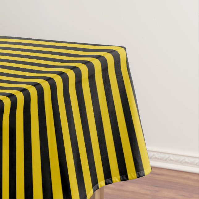 Gelb und schwarz gestreift tischdecke (Beispiel)