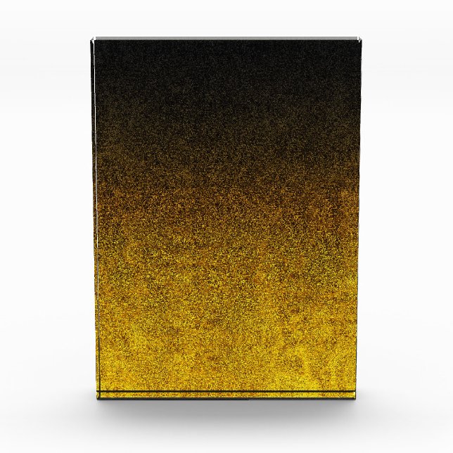 Gelb- und Schwarz-Glitzer-Gradient Fotoblock (Vorderseite)