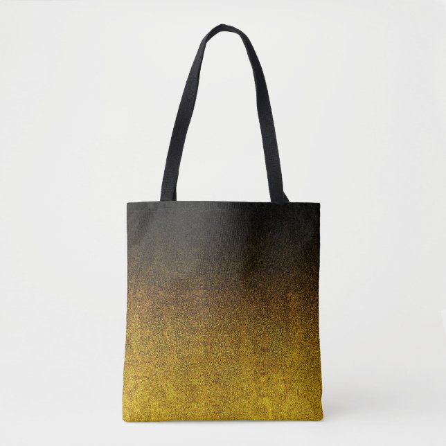 Gelb- und Schwarz-Glitzer-Gradient Tasche (Vorderseite)