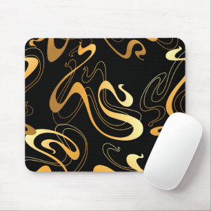Gelb- und Schwarz-Klassik Mousepad
