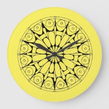 Gelb und Schwarz Mandala