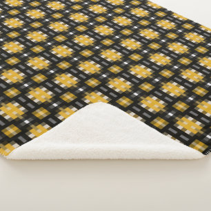Gelb und Schwarz Sherpadecke