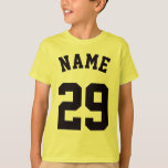 Gelb- und Schwarzkinder| Sports Jersey Design T-Shirt<br><div class="desc">Gelb- und Schwarzkinder| Sports Jersey Design ・ Kids Jersey T - Shirt</div>