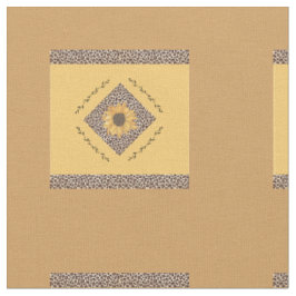 Gelb- und Tiger-Druckdesign Stoff
