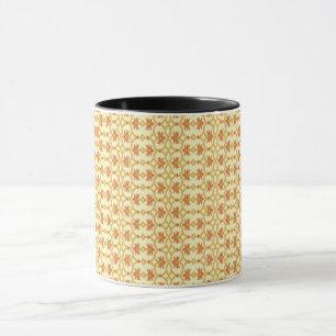 gelb und weiß mit einem aufwändigen Farbton Tasse