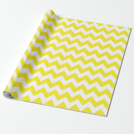 Gelb und Weiß, Zickzack Schleifpapier Geschenkpapier