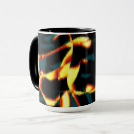 Gelb verbrannte Streifen sehen terisch aus, fehler Tasse