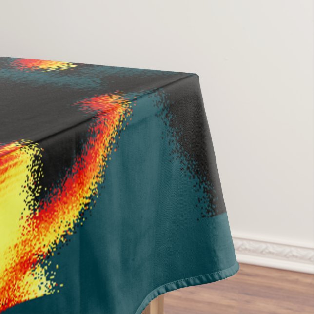 Gelb verbrannte Streifen sehen terisch aus, fehler Tischdecke (Beispiel)