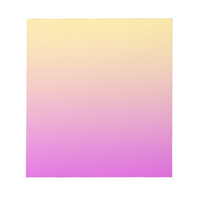Gelb Violette Farbe Notizblock (Vorderseite)