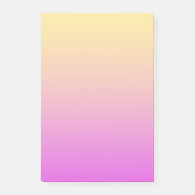 Gelb Violette Farbe Post-it Klebezettel (Vorderseite)