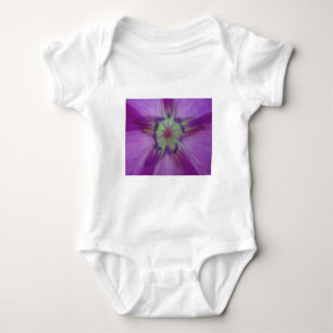 Gelb-violetter Blütenstern Baby Strampler
