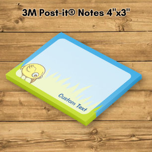 Gelb Vogel Cartoon Post-it Klebezettel