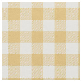 Gelb-weiß kariert Gingham Stoff
