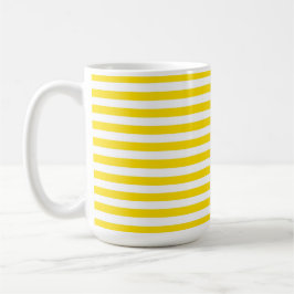 GELB & WEIß OSTERSTREIFEN KAFFEETASSE