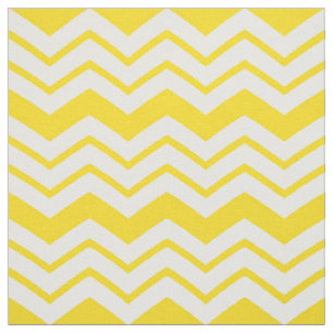 Gelb-weiße Chevron-Zickzack-Musterdesign  Stoff