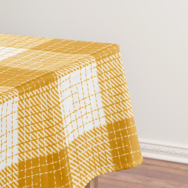 Gelb-weiße karierte Plaid-Design  Stoff (Von Creator hochgeladen)