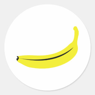 Gelbbananen Runder Aufkleber