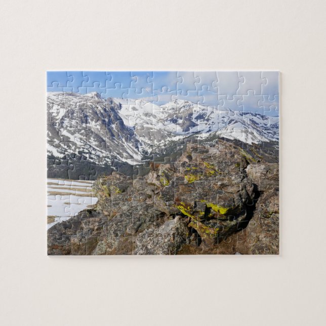 Gelbbbellische Marmot-Gazing in den Rocky Mountain (Horizontal)