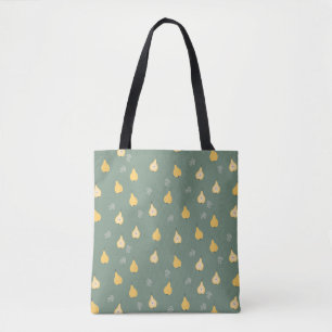 Gelbbirne Nahtloses Muster Tasche