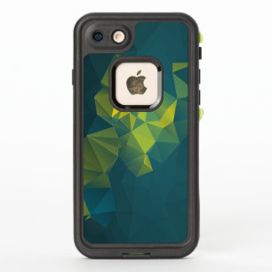 Gelbblau Abstraktes Pyramidenmuster