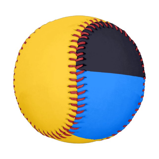 Gelbblau Baseball (Schrägansicht)