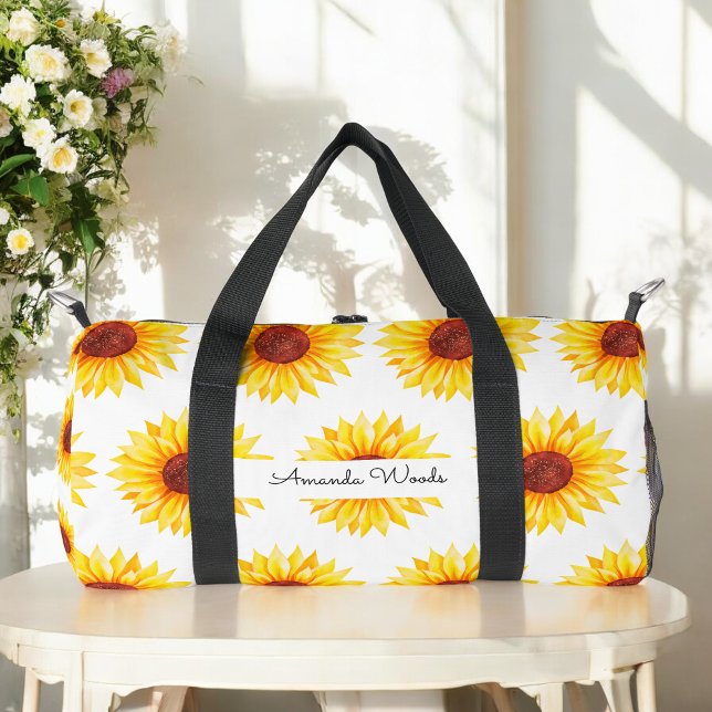 Gelbblütenblume Duffle Bag (Von Creator hochgeladen)