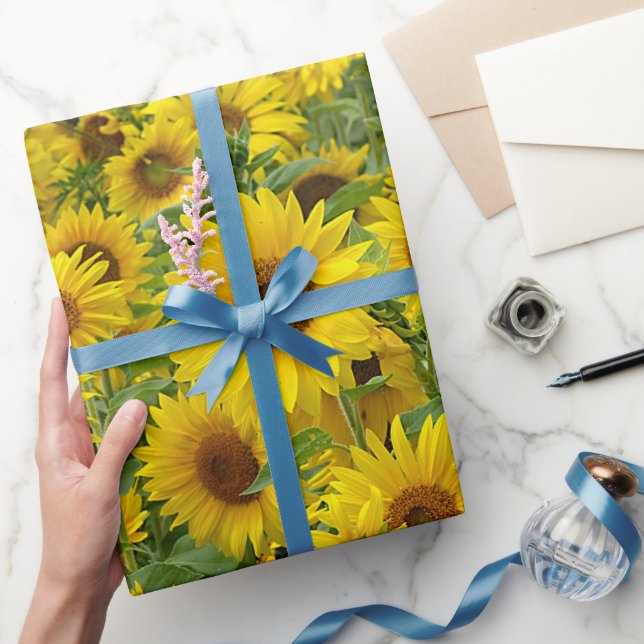 Gelbblütenfeld Geschenkpapier (Schenken)