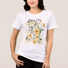 Gelbblütengarten botanischer Liebhaber Tri-Blend Shirt