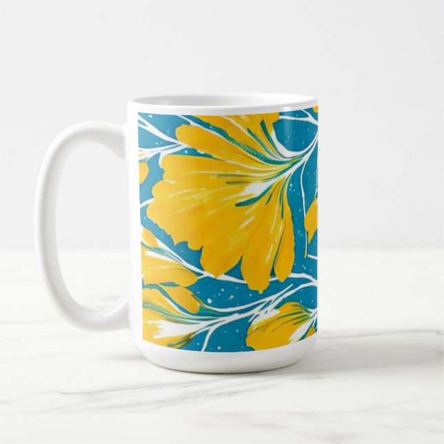 Gelbblütengarten Kaffeetasse (Links)