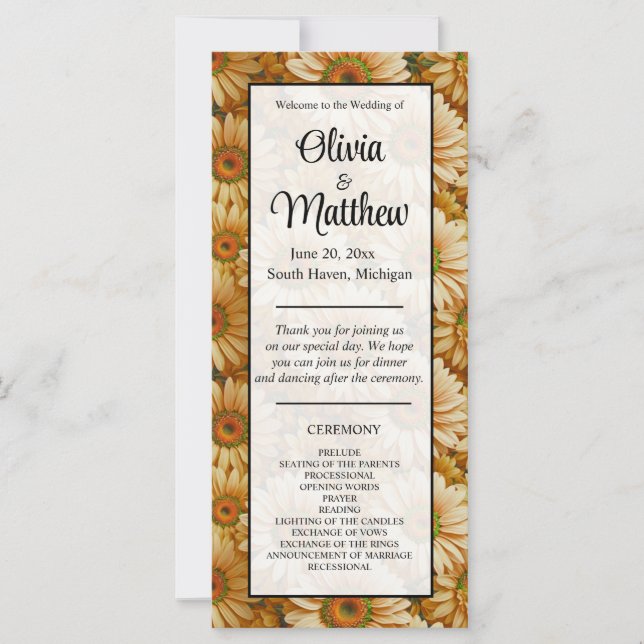 Gelbblütengelbe Gelbblütenblume (Vorderseite)