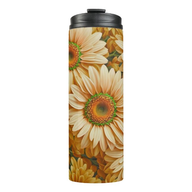 Gelbblütengelbe Gelbblütenblume Thermosbecher (Vorderseite)