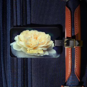 Gelbblutrosen Personalisiert Gepäckanhänger