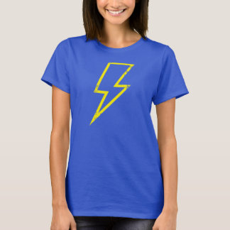 Gelbbolzen-Kontur-Shirt T-Shirt