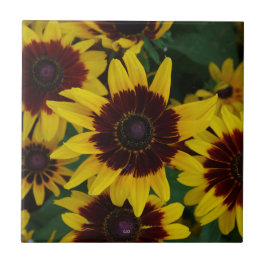 Gelbbraun-Blume Fliese