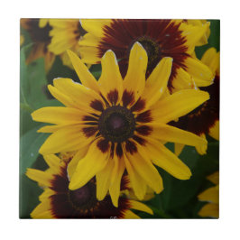 Gelbbraun-Blume Fliese