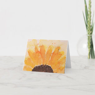 Gelbbraun-Orangenblüte Karte