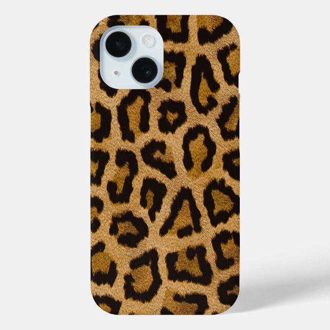 Gelbbraun, schwarzer Leopard Case-Mate iPhone Hülle (Rückseite)