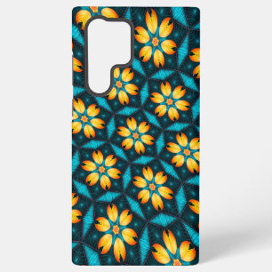 Gelbe Abstrakte Blume Samsung Galaxy Hülle