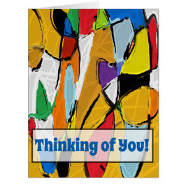 Gelbe Abstrakte Karte