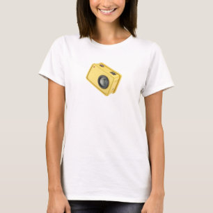 Gelbe Aktionskamera T-Shirt