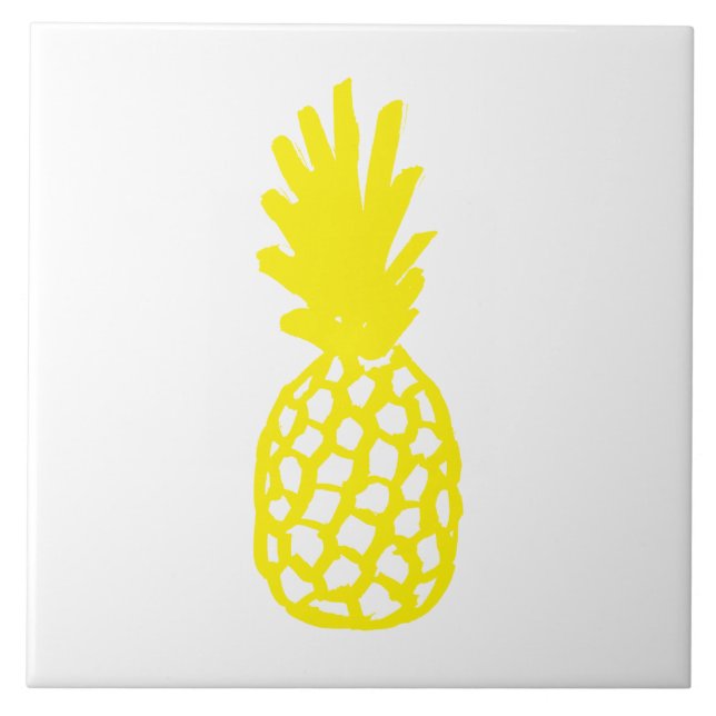 Gelbe Ananas Fliese (Vorderseite)