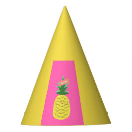 Gelbe Ananas Partyhütchen