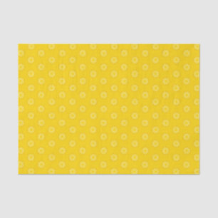 Gelbe Ananas schneidet Muster Seidenpapier