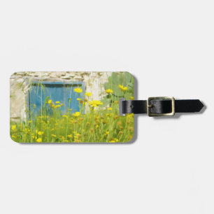 Gelbe Aquarellfarben-Blume Gepäckanhänger