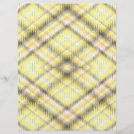 Gelbe Argyle-Massen-Scrapbook-Papier-Seiten Flyer