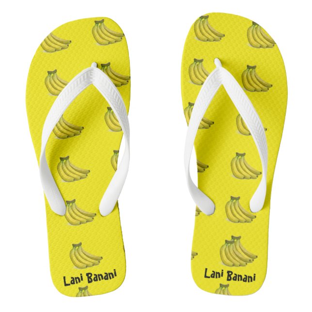 Gelbe Banane Flip Flops (Fußbett)