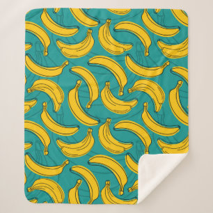 Gelbe Banane mit schwarzer Kontur  Sherpadecke