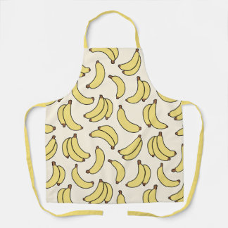 Gelbe Bananen Cabana Retro Tropische Küche Schürze