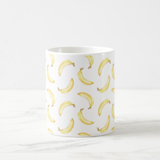 Gelbe Bananen Frucht Kaffeetasse (Mittel)