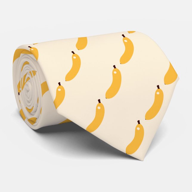 gelbe Bananen Krawatte (Gerollt)